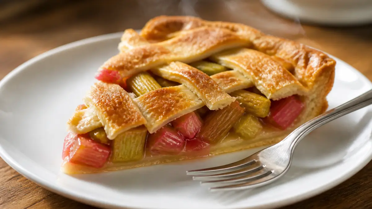 Tarte à la rhubarbe : le dessert acidulé qui fait l'unanimité