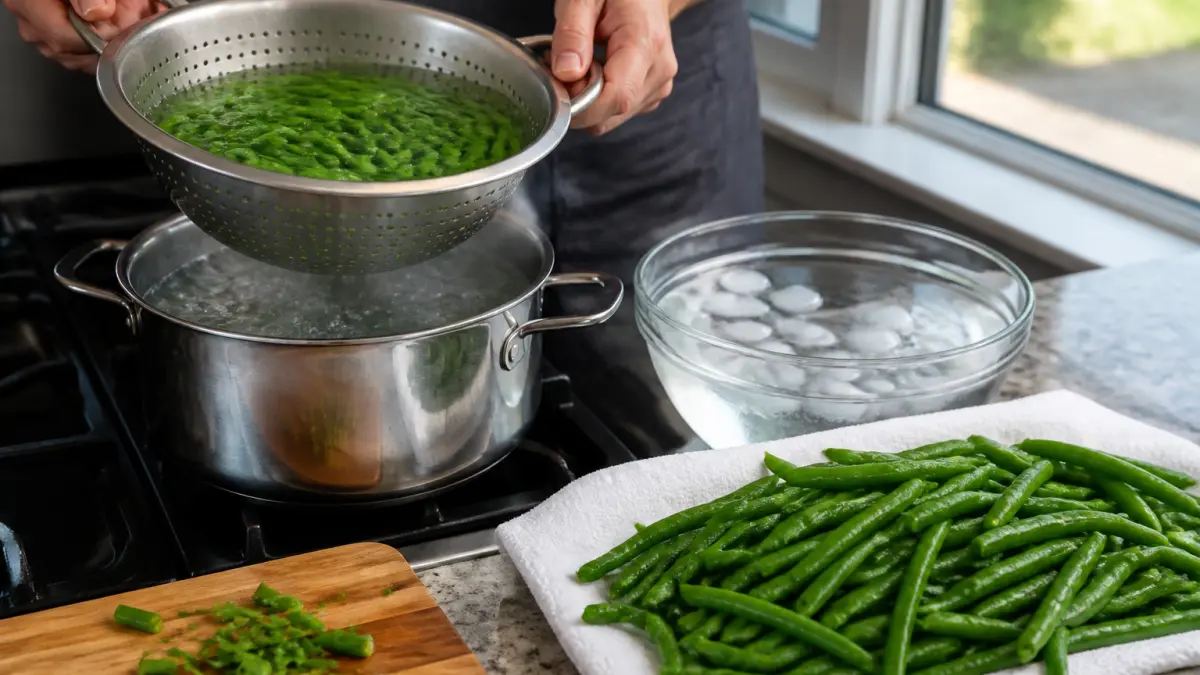 Haricots verts : le temps de cuisson idéal pour des légumes croquants