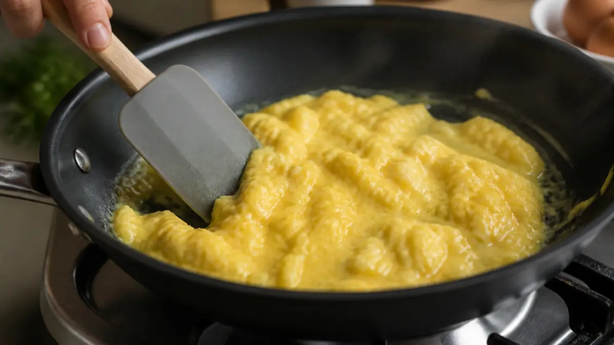 Œufs brouillés : la cuisson douce pour une texture parfaite