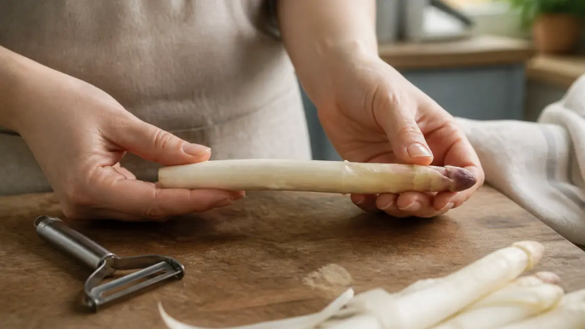 Asperges blanches : épluchage et cuisson, les gestes clés