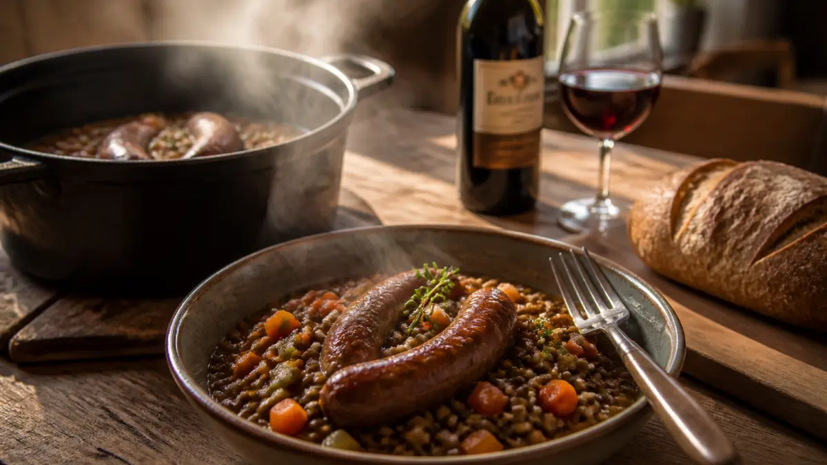 Saucisse-lentilles : le plat réconfortant de toujours