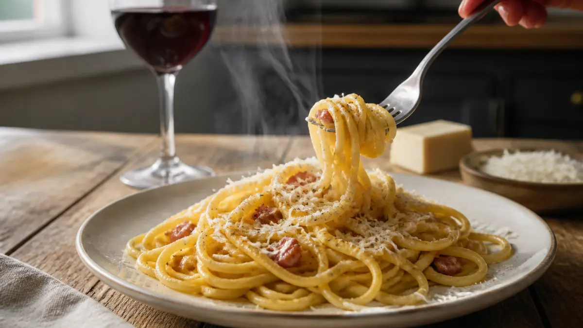 Carbonara sans crème : la recette italienne authentique