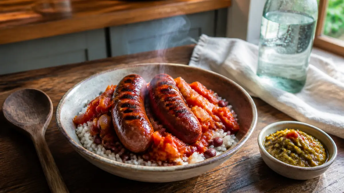 Rougail saucisse : la recette authentique de l'île