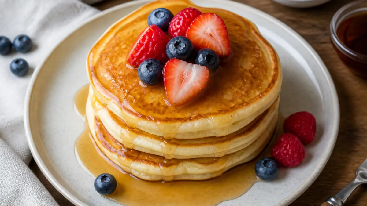 Préparez des pancakes américains ultra moelleux en 15 minutes avec 5 ingrédients pour un petit-déjeuner express