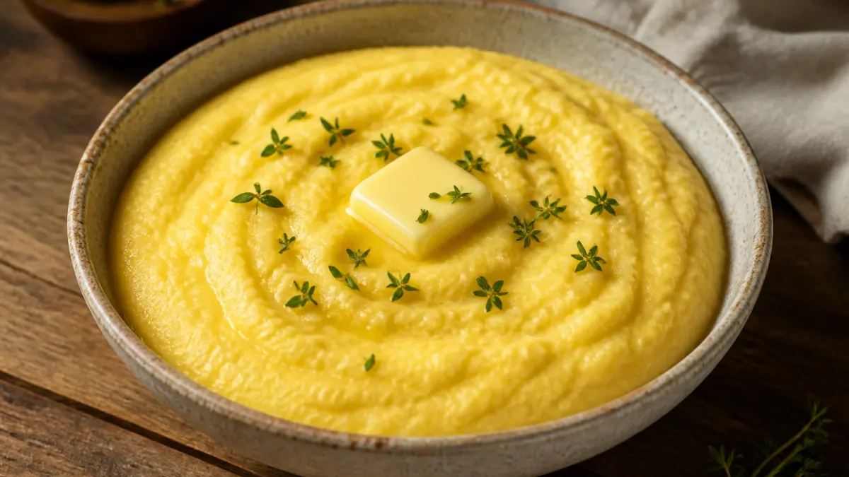 Réaliser une polenta crémeuse en 20 minutes pour un repas savoureux à moins de 2 € par portion