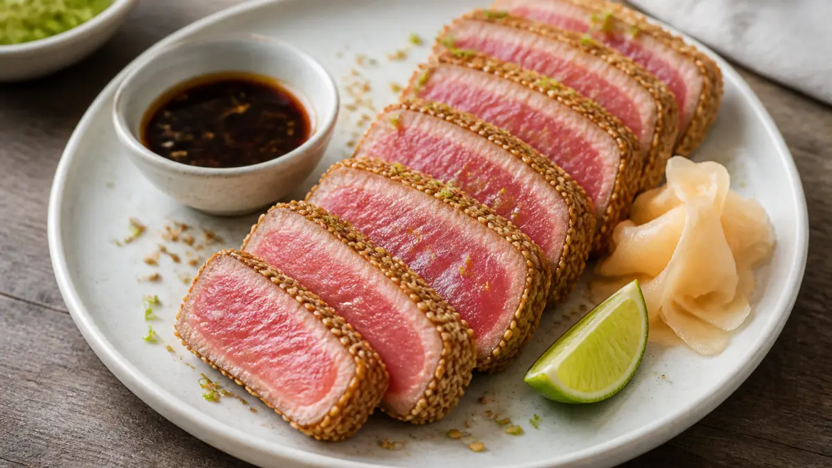 Tataki de thon croustillant prêt en 15 minutes avec seulement 3 ingrédients : un plat gourmand à moins de 5 euros par personne