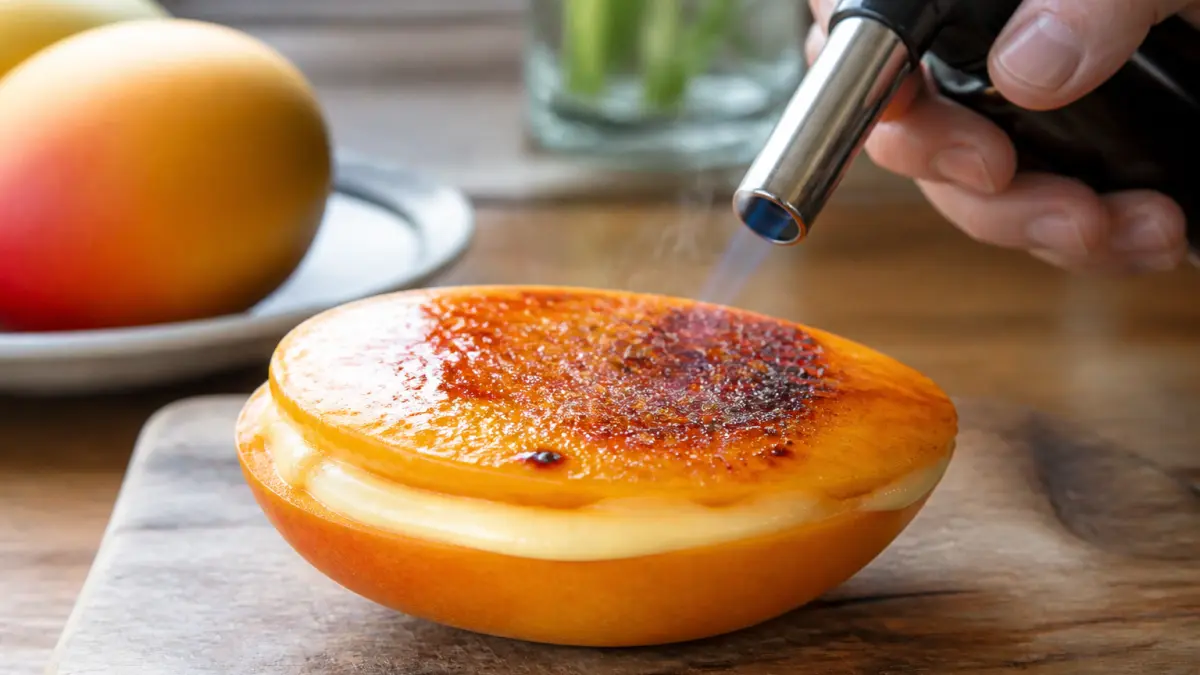 Dessert vanillé tropical : la surprise cachée sous une croûte caramélisée
