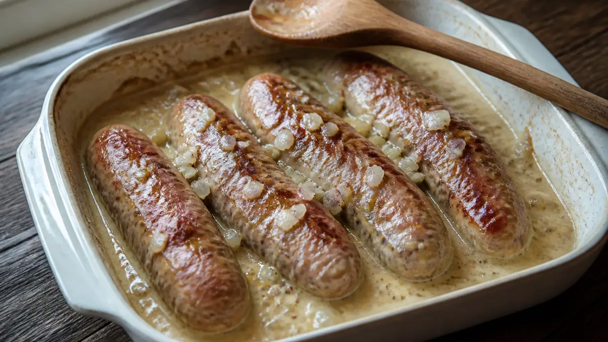 Andouillettes à la moutarde au four : la cuisson parfaite pour un plat réussi