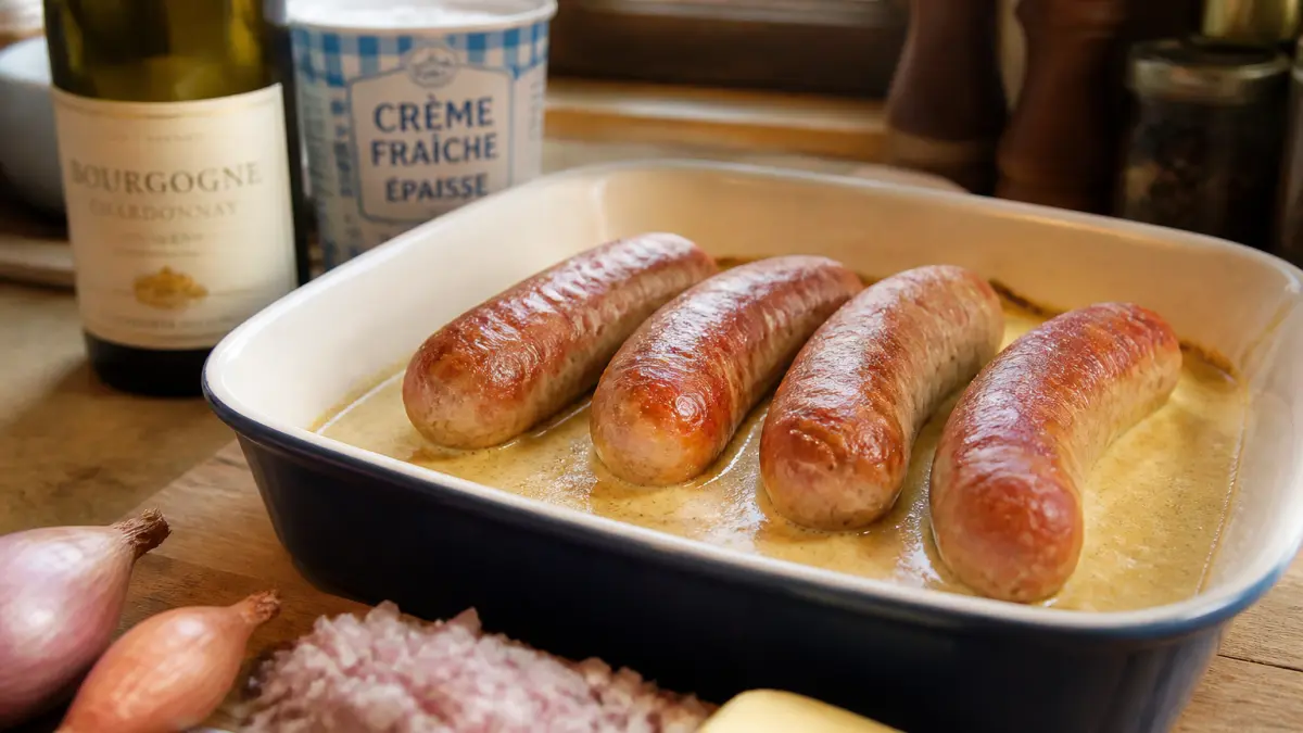 Andouillettes à la moutarde au four : la cuisson parfaite pour un plat réussi