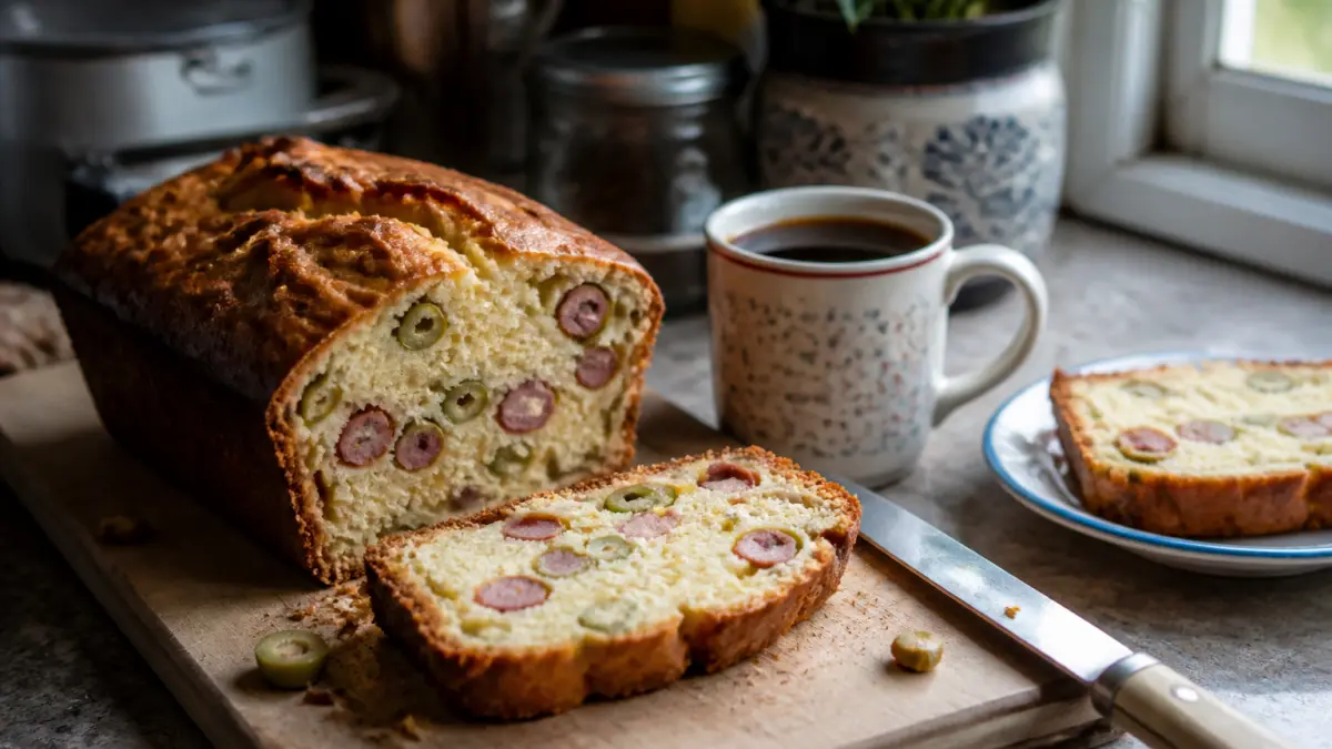 Cake aux olives et saucisses de Strasbourg : le goûter salé qui régale