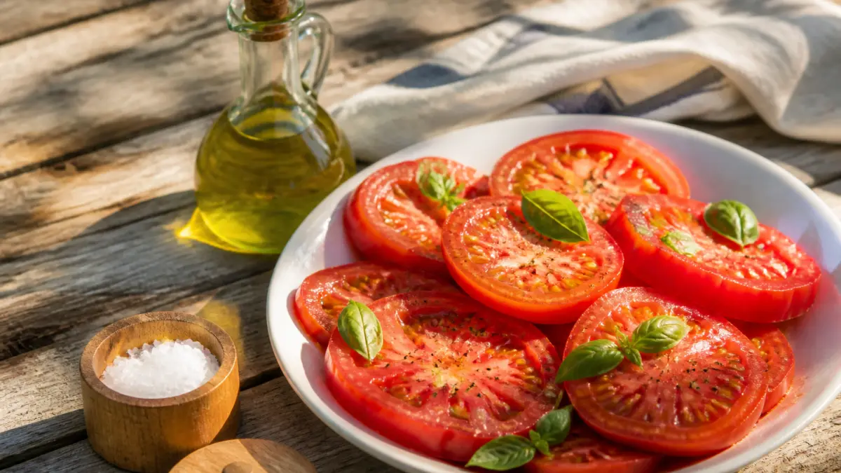 Salade de tomates en 4 ingrédients : la recette fraîcheur de l'été