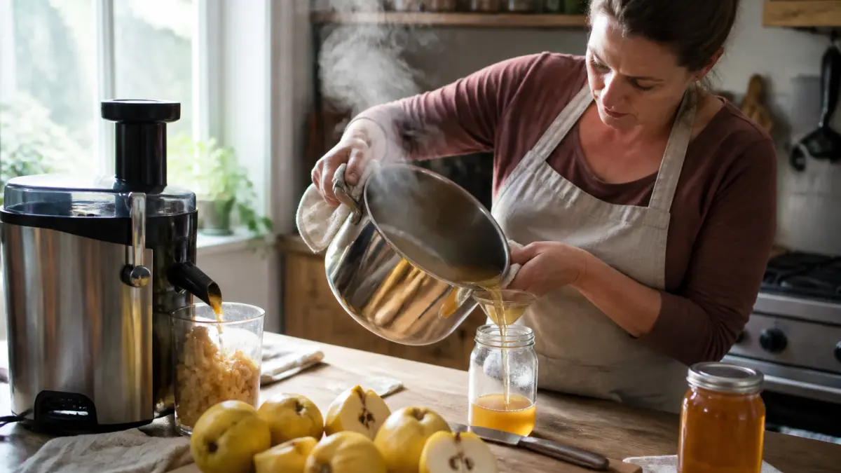 Gelée de coing à l'extracteur : la méthode simple et rapide
