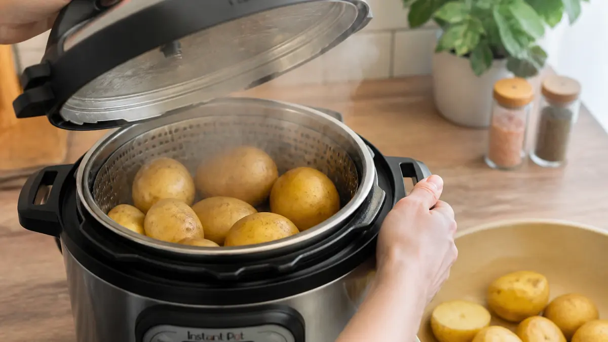 Pommes de terre à la cocotte-minute : le temps idéal