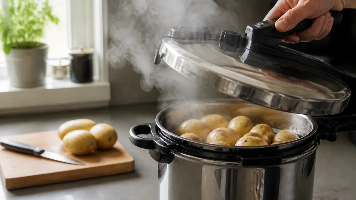 Pommes de terre à la cocotte-minute : le temps idéal