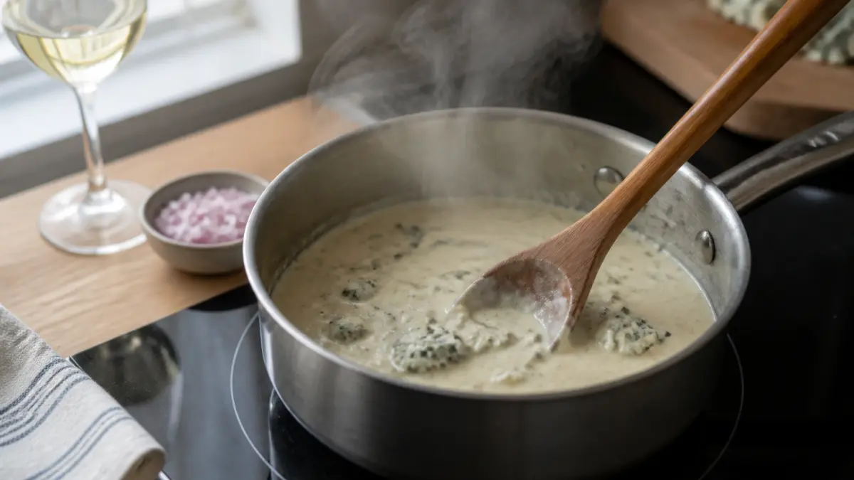Sauce roquefort crémeuse en 10 minutes : la recette rapide