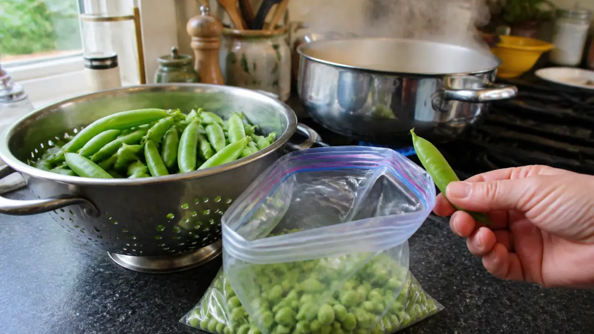 Petits pois frais au congélateur : faut-il vraiment les blanchir ?