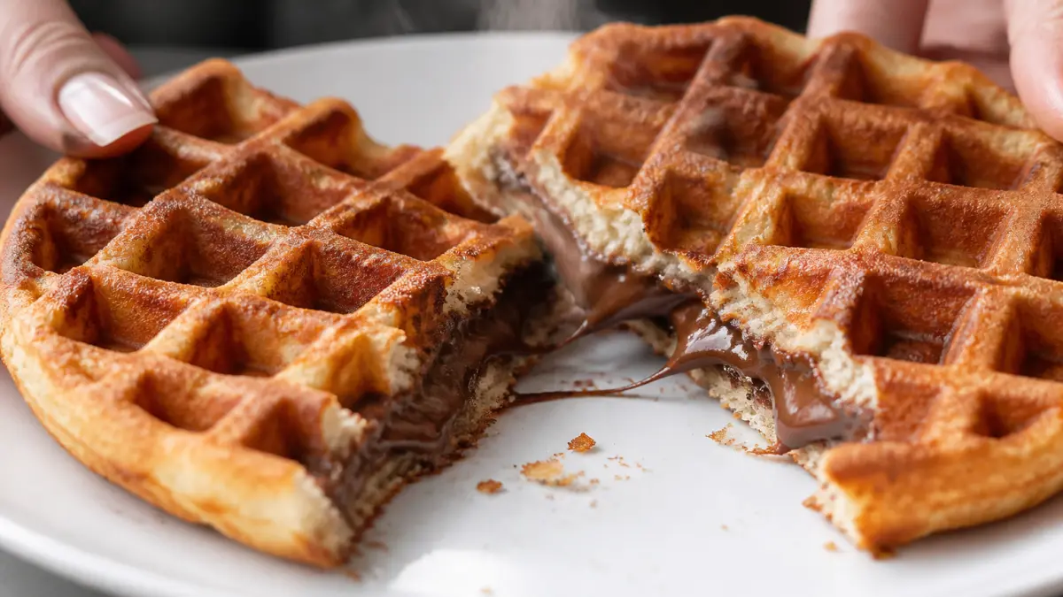 Gaufres au Nutella : le geste qui les rend ultra croustillantes