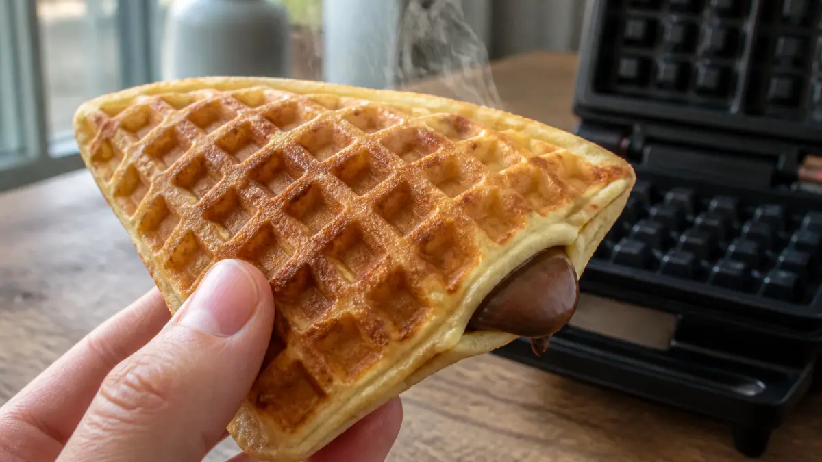Gaufres au Nutella : le geste qui les rend ultra croustillantes