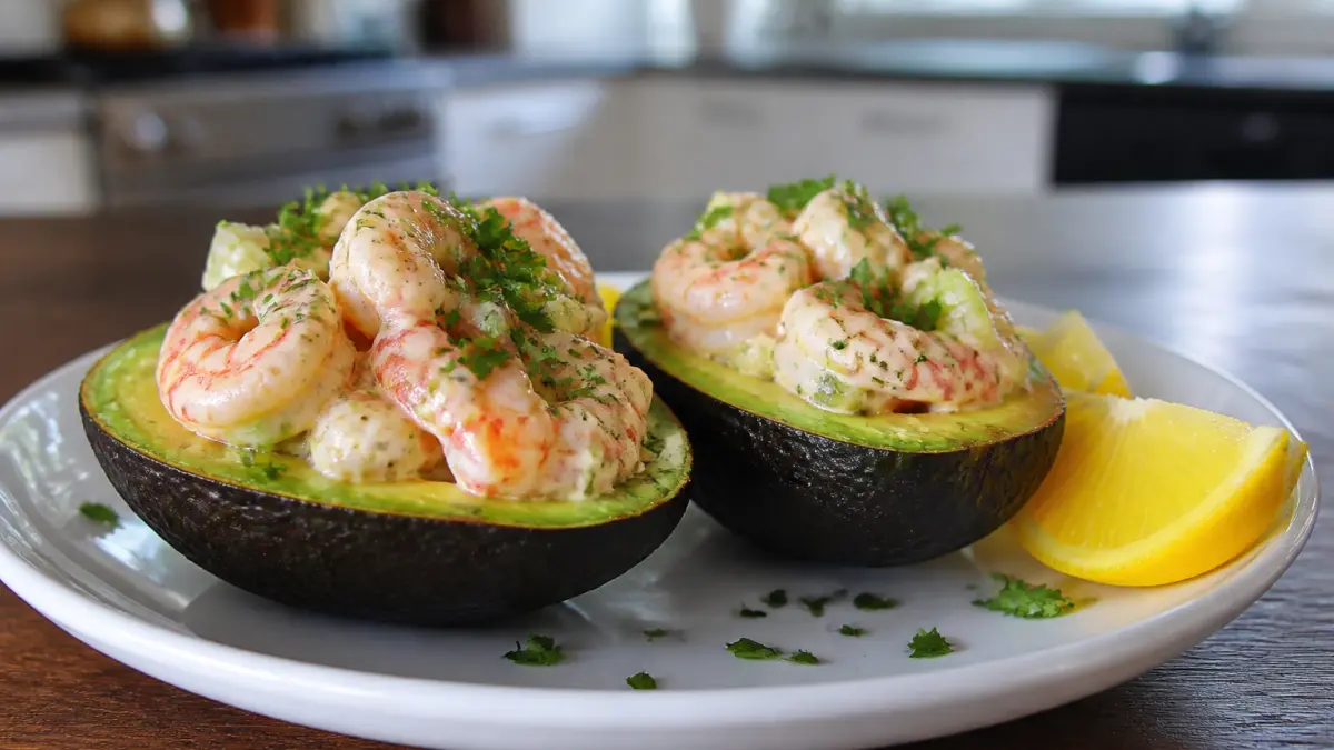 Avocats aux crevettes : l'entrée chic et facile